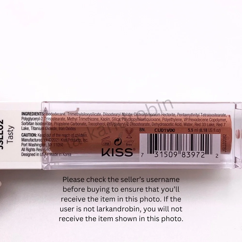 NEW Joah Endless Longwear Lip Color Liquid Lipstick Tasty 02